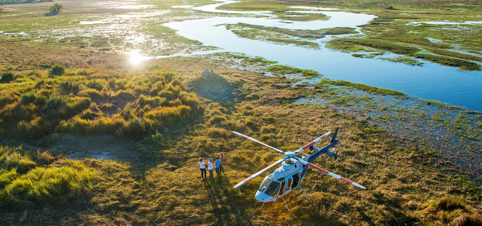 Avila Travel Botswana Beyond Dreams Helicopter Horizons Champagne Stop 2