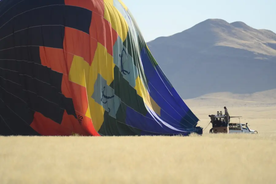 Avila Travel Namibia Balloon After Landing