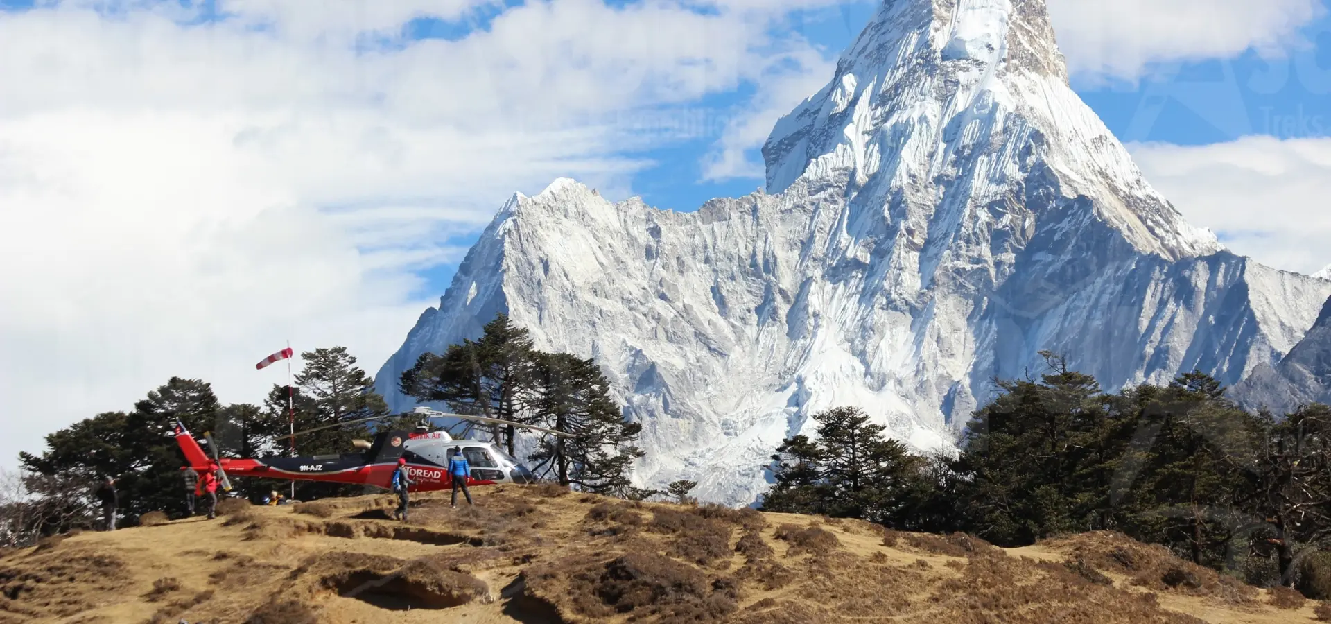 Nepal Mount Everest helicopter flight