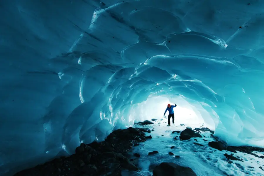 Avila Travel Alaska under glacier