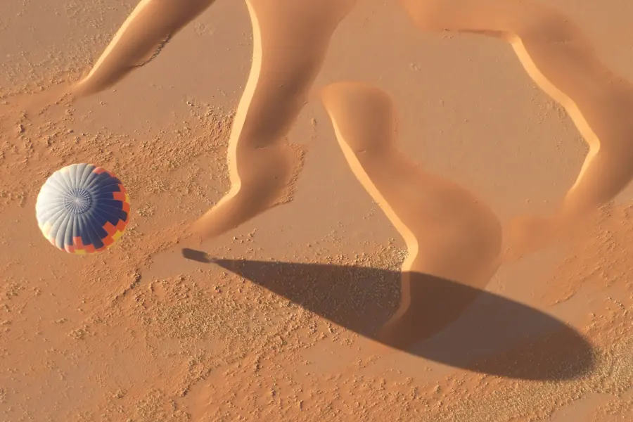 Balloon from above