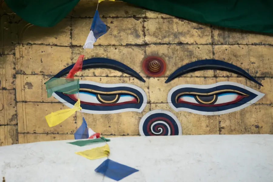 Nepal kathmandu bodhnath detail1